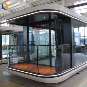 Unité de camping de luxe à ossature <span class=keywords><strong>en</strong></span> acier modulaire, <span class=keywords><strong>kit</strong></span> d'hôtel Airbnb, livraison <span class=keywords><strong>clé</strong></span> <span class=keywords><strong>en</strong></span> <span class=keywords><strong>main</strong></span>, capsule spatiale préfabriquée intelligente, <span class=keywords><strong>maison</strong></span> familiale - Product Image 2