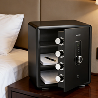 Cassaforte in Acciaio con Serratura Digitale Elettronica per Casa, Hotel, Banca, Ospedale, Armadio di Sicurezza per Armi con Impronta Digitale, Cassetta di Sicurezza Intelligente