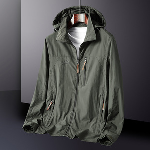 Chaqueta Cortavientos para Hombre, Ligera, con Capucha, para Actividades al Aire Libre, Primavera/Otoño - Product Image 4