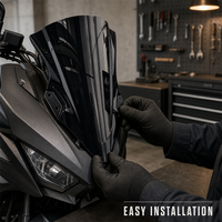 Pare-brise de moto haute performance, déflecteur avant épaissi modifié pour la course, compatible Kawasaki Ninja400 Ninja500