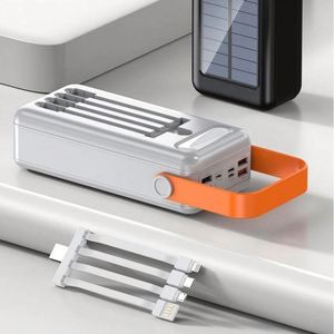 Banco de Energía Solar de Alta Capacidad con Cables Integrados, hasta 100000mAh, Ideal para Campismo y Actividades al Aire Libre - Product Image 6