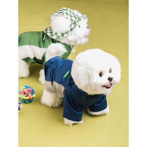 Di lusso classico PET campeggio t-shirt cappotto in poliestere traspirante per autunno da XS a XXL taglie per accessori natalizi - Product Image 1