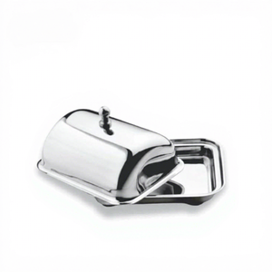 Recipiente Rectangular de Acero Inoxidable para Alimentos con Tapa Metálica, Recipiente con Tapa para Calentar y Servir - Product Image 4