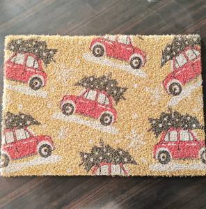 Tapis de porte moderne rayé en polypropylène antidérapant pour la maison et l'hôtel, tapis de sol doux avec fonction anti-poussière et anti-boue - Product Image 1