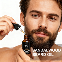 Kit de croissance de barbe pour homme en marque privée OEM avec huile à barbe et baume, brosse, peigne, ciseaux et rasoir, ensemble de soin de la barbe pour cadeau