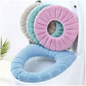 USA Mairun - Cojín de Asiento de Inodoro de Plástico Elástico Lavable y Grueso, Cálido y Suave para Invierno, Modelo 823 - Product Image 1