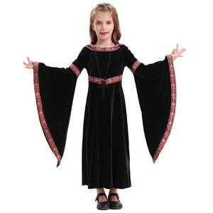 Nuevo Disfraz de Halloween 2026 para Padres e Hijos, Traje Medieval Europeo de Vampiro para Adultos y Niños, Vestido Borgoña para Fiestas y Actuaciones - Product Image 3