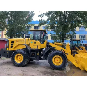 Construction Equipment Used Telescopic Diesel Engine Control Wheel Loader LG956F Used SDLG Wheel Loader