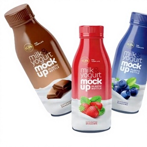 Wholesale Printed Shrink <b>Labels</b> for Milk Yogurt Drink Bottles Custom Full Body Sleeve Packaging - Product Image 1