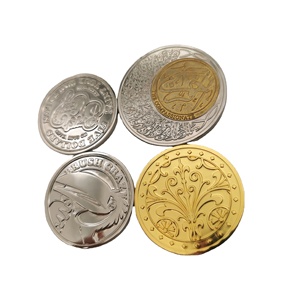 Custom Metal Spanish Antique Gold Eye Shape <strong>Coin</strong>