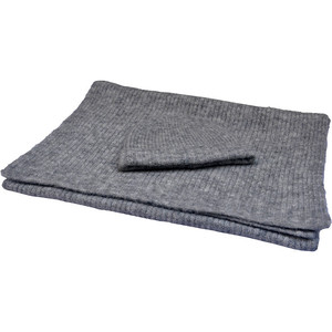 BLEU PHOENIX Boho Tricot Châle 45% Acrylique 27% Polyester 10% Laine 8% Nylon 7% <span class=keywords><strong>Alpaga</strong></span> 3% Spandex Chunky Stripe Heather <span class=keywords><strong>Gris</strong></span> Hiver - Product Image 3
