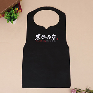 Delantal desechable con logotipo personalizado y babero transpirable ecológico para mariscos, barbacoa, langosta - Product Image 4