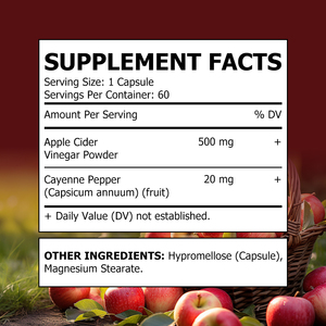 OEM Package Herbal <b>Supplement</b> Support Weight Management Promote Gut Health Apple Cider Vinegar Capsules Lose Weight - Product Image 2