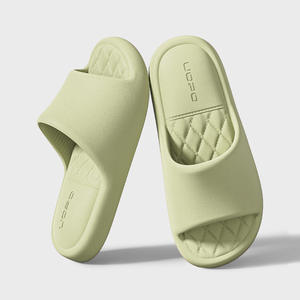 Pantuflas de Baño Antideslizantes y Transpirables, Estilo Pareja, para Interiores/Exteriores, de Secado Rápido, para Verano, de EVA, Punta Abierta, Modernas - Product Image 1