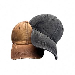 Gorras de Béisbol Personalizadas al por Mayor con Logotipo, Gorra de Papá, Gorro de Algodón Lavado con Efecto Desgastado - Product Image 1