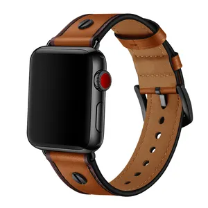 Cinturino per cinturini Apple Watch 41mm 44mm 45mm 49mm 40mm 38mm 42mm cinturini di ricambio in vera pelle per Iwatch 8 7 6 5