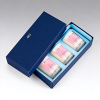 Boîtes d'emballage pour bougies parfumées recyclables, design personnalisé d'usine, avec lamination brillante, gaufrage, boîte cadeau en carton avec couvercle