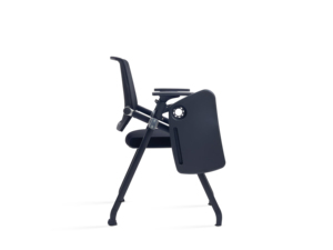 Factory Price Modern Strong Leg <b>Black</b> Mesh Foldable Stackable Office <b>Chair</b> with Luxury Writing Broad - Product Image 5