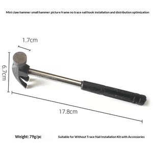 Marteau spécial pour clous invisibles, petit outil en fer en forme de corne de mouton pour cadre photo, mini tige en fer pour point de croix - Product Image 4