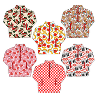 Vestes à Capuche pour Petits Garçons et Filles Motif Personnalisé Col Demi-Zip & Poches à Fermeture Éclair Vêtements Extérieurs à la Mode pour Tout-Petits et Jeunes