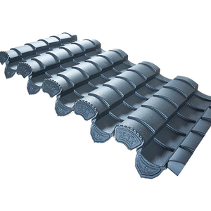 Muestras Gratis, Tejas Decorativas con Patrón en Ambos Extremos, Tejas Chinas de Estilo Asiático, Teja de Resina Sintética - Product Image 2