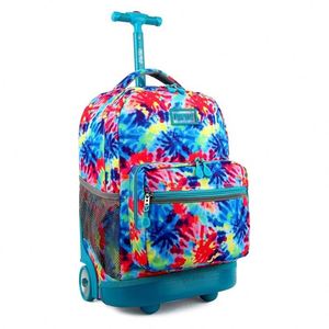 BSCI Travel rolling <b>backpack</b> with a large capacity and <b>wheels</b> for carry-on luggage and suitcases - Product Image 3