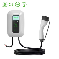 AUXUS EV Chargeur Usine Type 2 7kw 22kw Sans Fil App Wallbox mur Rapide Station De Recharge De Voiture Électrique AC EV Chargeur De Voiture