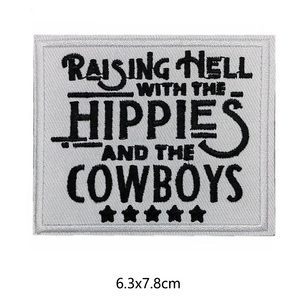 Rodeo Bia Cao Bồi Thêu Phù Hiệu Trucker Hat Dolly Sắt Trên Phương Tây Thêu Hat Vá Cho Quần Áo - Product Image 4