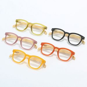 2025 Fashion Unisex <b>Spring</b> <b>Hinge</b> Anti Blue Light Presbyopia Glasses Wooden Frame Reading Glasses - Product Image 3