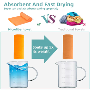 Lot de serviettes de sport en <span class=keywords><strong>microfibre</strong></span> personnalisables avec logo, séchage rapide, absorbantes, avec sac de transport en filet pour athlètes, natation et fitness - Product Image 4