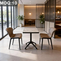 Personnalisation OEM ODM, table pliante de luxe moderne en marbre, cuir et métal, ensemble de 2 chaises, restaurant, salle à manger et centre commercial