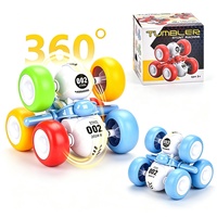 Voiture de cascade miniature à 6 roues pour garçons, voiture de course chinoise à inertie, glissement à 360 degrés, jouet en plastique à friction pour enfants de 3 ans et plus