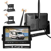 Système de sécurité sans fil 4 caméras grand angle 12V 24V de haute qualité avec moniteur pour bus, camions lourds et fourgonnettes - Vente en gros