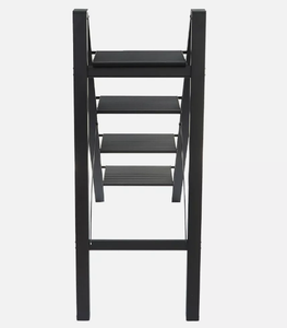 Escalera de flores plegable ajustable de acero inoxidable | Portátil moderno | 4 alturas de estante | Decoración de bricolaje para el hogar para el pasillo del apartamento - Product Image 3