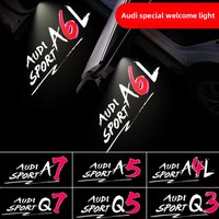 Projecteur de bienvenue pour portière de voiture, lampe laser de courtoisie, lumière d'ambiance pour Audi A3 A4 A5 A6 A7 Q3 Q5 Q7