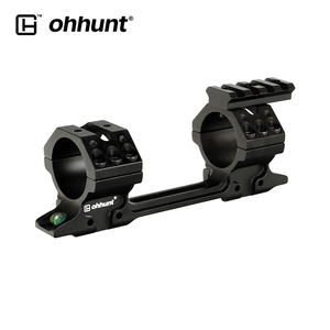 Ohhunt Supporto per Cannocchiale Monopezzo ad Alto Profilo con Doppio Anello da <span class=keywords><strong>1</strong></span> pollice (30mm) per 11mm (3/<span class=keywords><strong>8</strong></span>") con Livella a Bolla e Montaggio Superiore - Product Image 1