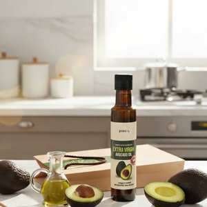 Huile d'avocat extra vierge Pureby 100 %, huile de soin vegan multi-usages pour le visage, le corps, les massages et les soins capillaires - Product Image 1