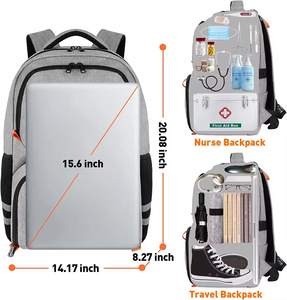 Sac à dos de travail durable avec logo personnalisé, sac à dos de <span class=keywords><strong>sport</strong></span> décontracté, sac à dos de voyage, sac à dos de randonnée, sac à dos pour ordinateur portable avec compartiment pour chaussures - Product Image 4