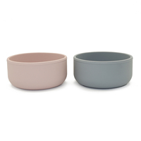 Stock de haute qualité sans Bpa logo personnalisé Vaisselle pour enfants Bol de nourriture en silicone pour bébé