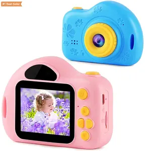Jumon 어린이 카메라 휴대용 어린이 셀카 카메라 1080P HD 디지털 비디오 레코더 액션 홈 카메라 소녀와 소년