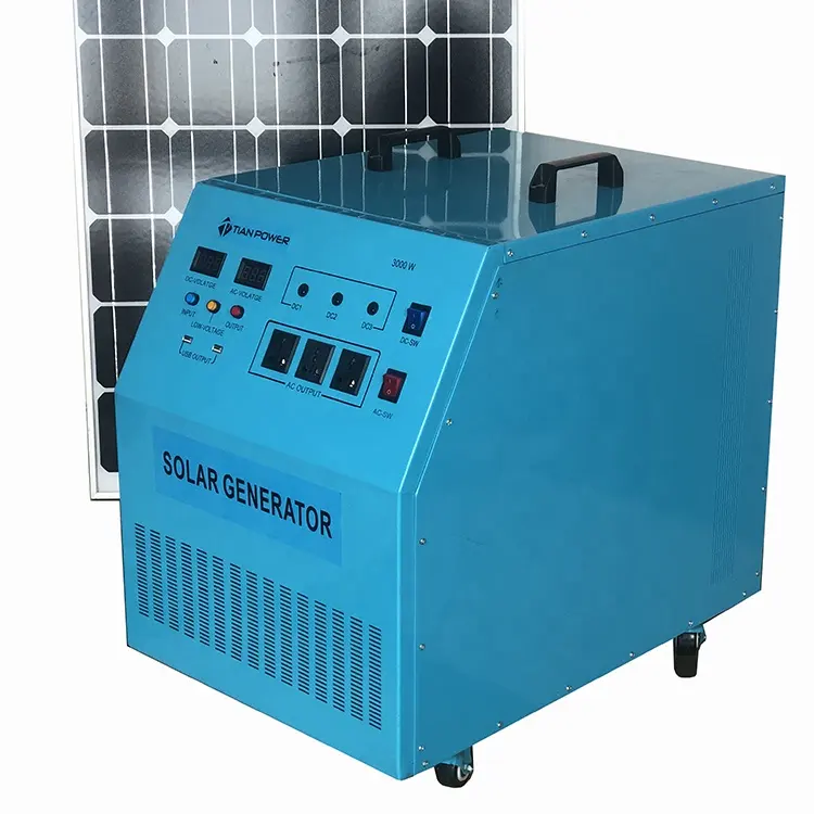 مولد الطاقة الشمسية 2000 w نظام الطاقة Gerador 2000 واط هجين مولد للطاقة الشمسية للاستخدام المنزلي للطاقة الشمسية