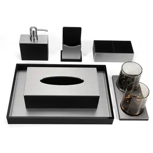 Acrylic Upscale Hotel Supplies Sets Drawer Box With Cups Holder Unified Service Kinds Of Models Custom