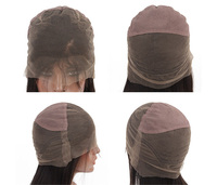 Perruque Full Lace wig indienne Remy à cuticules, cheveux naturels lisses, belles, Yaki, humains, pour femmes noires,