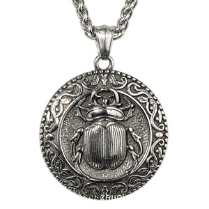 yunnique Men's Stainless Steel Sword Pendant Necklace With Engraved Circular Pattern Punk Style Fashion Jewelry - Product Image 4