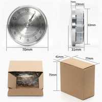 Jam Dinding Quartz 70mm Grosir dengan Bingkai Emas, Plastik, Permukaan Emas Brushed, Angka Romawi, DIY Craft Premium, Hobi, Dioperasikan dengan Baterai