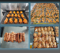 Four tunnel de grande capacité pour four continu pour poulet, steak, pain, cuisson à la vapeur, four à convection linéaire