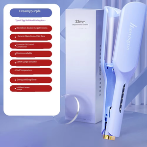 Nuevo rodillo de hierro de <span class=keywords><strong>pelo</strong></span> de silicona de salón de seda Vogue portátil personalizado ondas de viaje térmicas vivas rizador eléctrico - Product Image 1