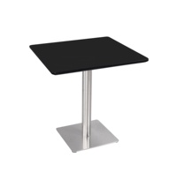 Haute Café Bar Table Ronde Central Carré table à manger en métal