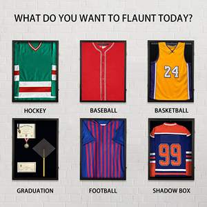 صندوق ظل جيرسي شفاف من الأكريليك للحماية من الأشعة تحت البنفسجية ، صندوق عرض إطار جيرسي لكرة السلة وكرة القدم والهوكي والقمصان - Product Image 4