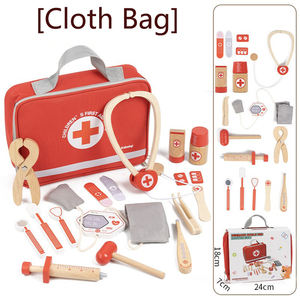 Ensemble <span class=keywords><strong>de</strong></span> jouets médicaux en bois pour enfants, kit <span class=keywords><strong>de</strong></span> <span class=keywords><strong>docteur</strong></span> simulé, sac médical portable, petit ensemble <span class=keywords><strong>de</strong></span> jouets <span class=keywords><strong>de</strong></span> <span class=keywords><strong>docteur</strong></span> familial en gros - Product Image 4